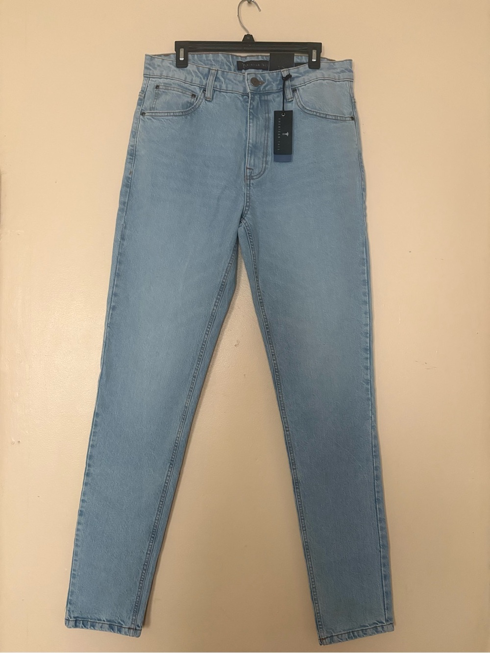 Men's Skinny Jeans in Light Blue Wash - Classic Slim Fit